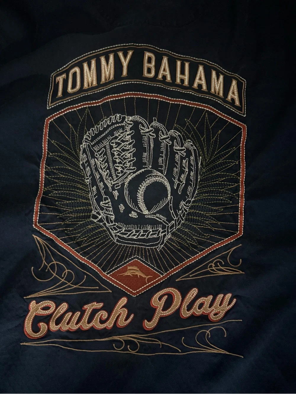 Tommy Bahama MLB Clutch Play Houston Astros Button Down Silk Blue Shirt Men’s XL
